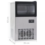 fekete jégkockakészítő 45 kg / 24 óra