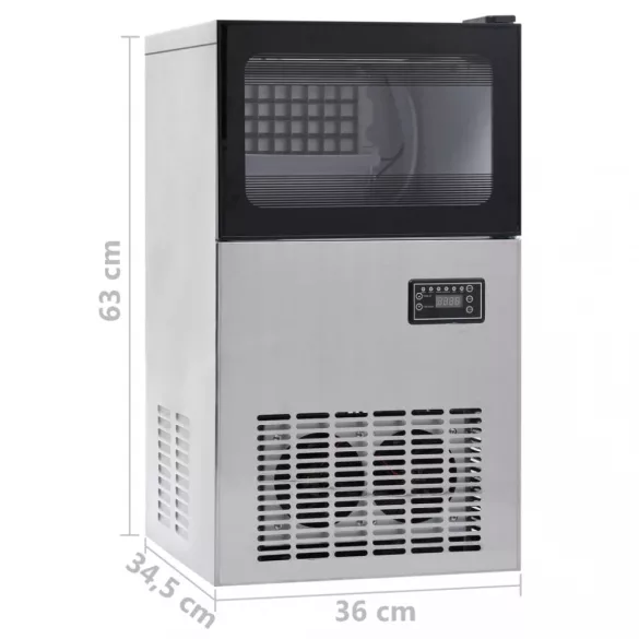 fekete jégkockakészítő 45 kg / 24 óra