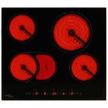 4 égős kerámia főzőlap érintésérzékeny vezérlőpanellel 6600 W