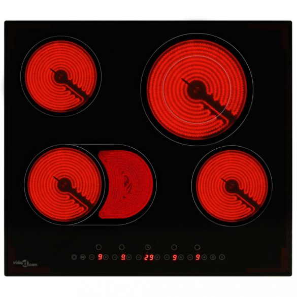 4 égős kerámia főzőlap érintésérzékeny vezérlőpanellel 6600 W