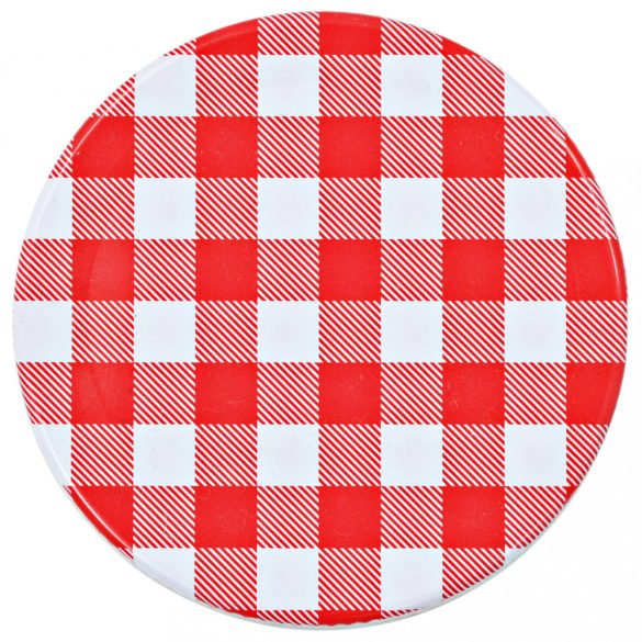 48 db 110 ml-es befőttesüveg piros-fehér tetővel