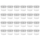 24 db 110 ml-es befőttesüveg ezüstszínű tetővel