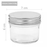 24 db 110 ml-es befőttesüveg ezüstszínű tetővel