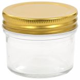 24 db 110 ml-es befőttesüveg aranyszínű tetővel