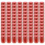 96 db 230 ml-es befőttesüveg piros tetővel