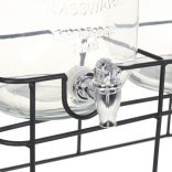 2 darab üveg italadagoló állvánnyal 2 x 4 L