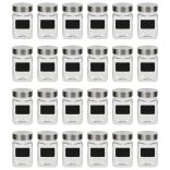 24 db tárolóedény matricával 300 ml