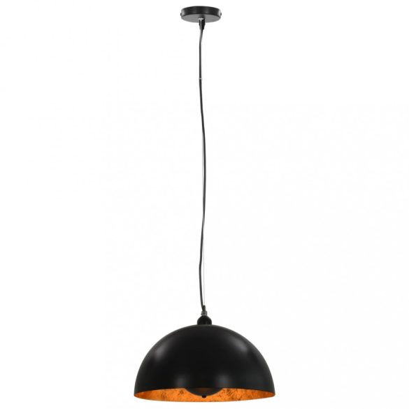 2 darab fekete-arany félgömb alakú mennyezeti lámpa 40 cm E27