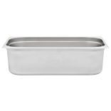 2 db rozsdamentes acél Gasztronorm edény GN 1/1 150 mm