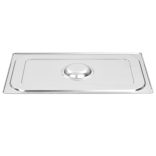 2 db rozsdamentes acél 1/1 GN edény fedő