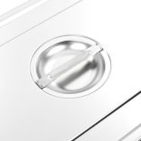 2 db rozsdamentes acél 1/1 GN edény fedő