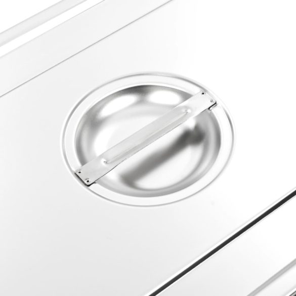 2 db rozsdamentes acél 1/1 GN edény fedő