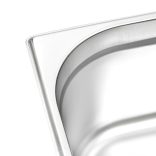 2 db rozsdamentes acél Gasztronorm edény GN 1/2 150 mm