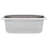 8 db rozsdamentes acél Gasztronorm edény GN 1/4 100 mm