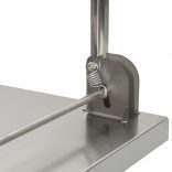 ezüstszínű rozsdamentes acél platós kézikocsi 82 x 53 x 86 cm