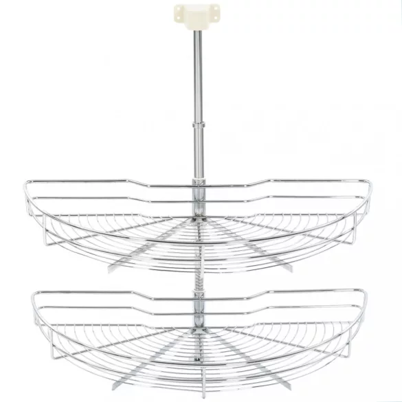 kétszintes 180 fokban elforgatható konyhai drótkosár 75x38x80cm