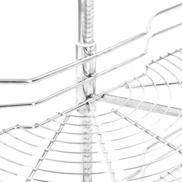 kétszintes 180 fokban elforgatható konyhai drótkosár 75x38x80cm