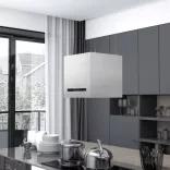 rozsdamentes acél LCD érintőképernyős sziget páraelszívó 37 cm