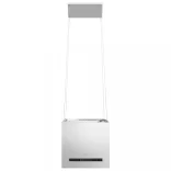 rozsdamentes acél LCD érintőképernyős sziget páraelszívó 37 cm