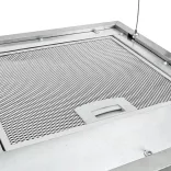 rozsdamentes acél LCD érintőképernyős sziget páraelszívó 37 cm