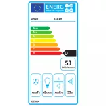 rozsdamentes acél LCD érintőképernyős sziget páraelszívó 37 cm