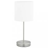 2 darab fehér asztali lámpa érintőgombbal E14