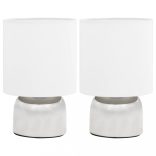 2 darab fehér asztali lámpa érintőgombbal E14