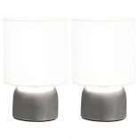 2 darab fehér asztali lámpa érintőgombbal E14