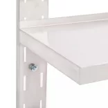 kétszintes rozsdamentes acél falra szerelhető polc 150 x 30 cm