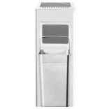 rozsdamentes acél szemeteskuka hamutartóval 36 liter