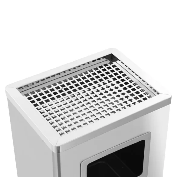 rozsdamentes acél szemeteskuka hamutartóval 45 liter