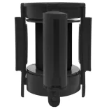 fekete visszahúzható szíjas elválasztókorlát 200 cm