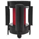 piros visszahúzható szíjas elválasztókorlát 200 cm