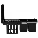 lágyan csukódó kihúzható konyhaszekrény szemeteskuka 36 L