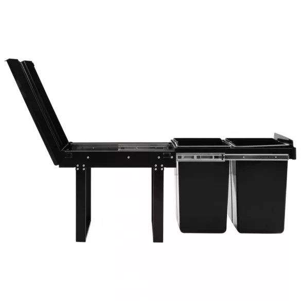 lágyan csukódó kihúzható konyhaszekrény szemeteskuka 48 L