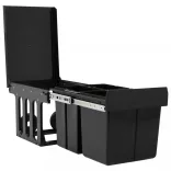 lágyan csukódó kihúzható konyhaszekrény szemeteskuka 48 L