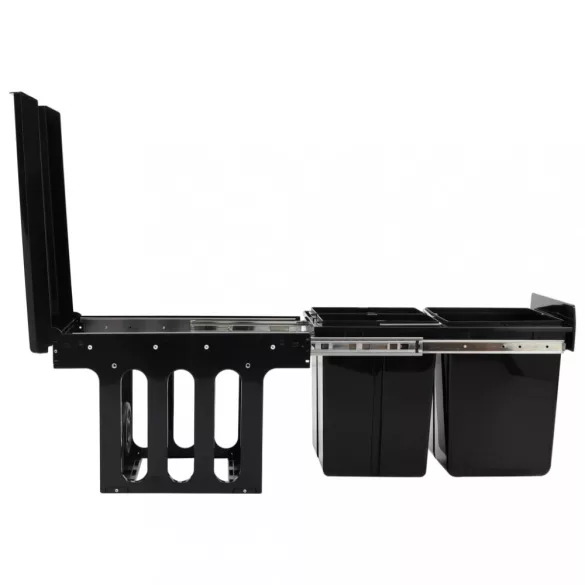 lágyan csukódó kihúzható konyhaszekrény szemeteskuka 48 L