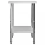 rozsdamentes acél konyhai munkaasztal 60 x 60 x 85 cm