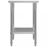 rozsdamentes acél konyhai munkaasztal 60 x 60 x 85 cm