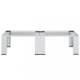 fehér dupla mosó- és szárítógép állvány