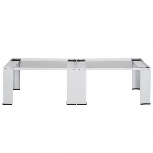 fehér dupla mosó- és szárítógép állvány