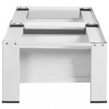 fehér dupla mosó- és szárítógép állvány fiókkal