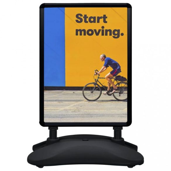 fekete A1-es alumíniumötvözet poszterállvány