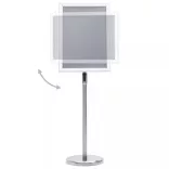 ezüstszínű A3-as alumíniumötvözet poszterállvány