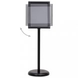 A4-es fekete alumíniumötvözet poszterállvány