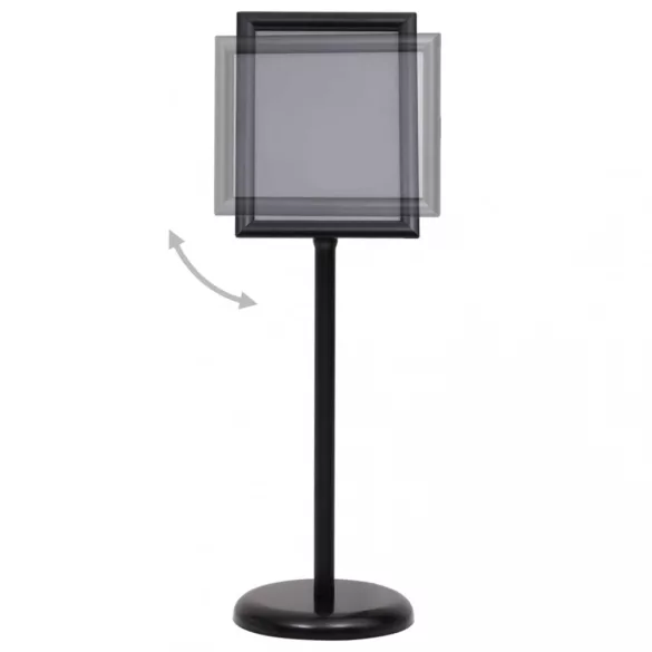 A4-es fekete alumíniumötvözet poszterállvány