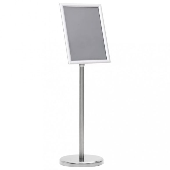 ezüstszínű A4-es alumíniumötvözet poszterállvány