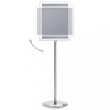 ezüstszínű A4-es alumíniumötvözet poszterállvány