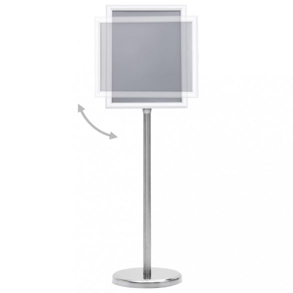 ezüstszínű A4-es alumíniumötvözet poszterállvány