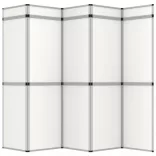 fehér 15 paneles összecsukható kiállítófal 302 x 200 cm